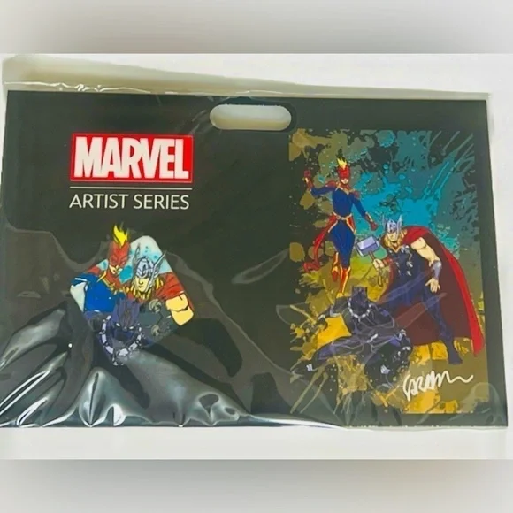 NWT Disney MARVEL  Pin~Thor, Captain Marvel, Black Panther - Picture 3 of 5